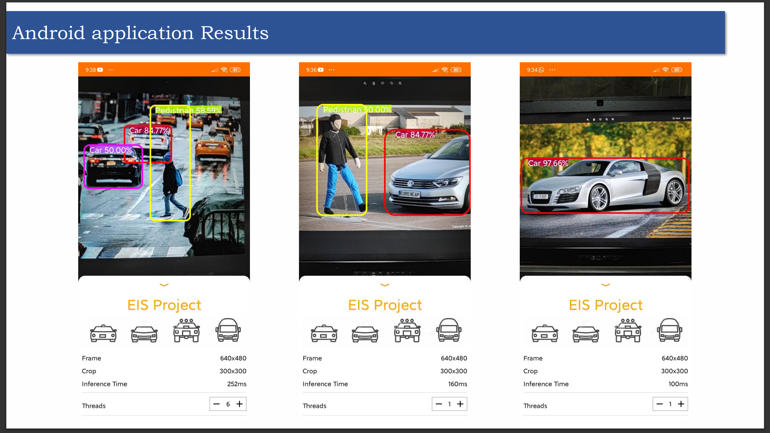 Android App for Real-time Vehicle Detection and Classification